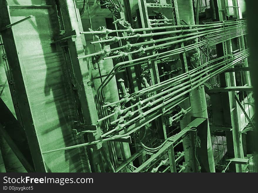 Pipes inside energy plant