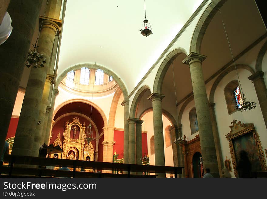 Altar of Candelaria Church in Canary Islands a place of pilgrimage, it is a bicentennial now. Altar of Candelaria Church in Canary Islands a place of pilgrimage, it is a bicentennial now