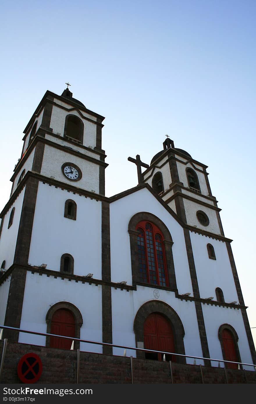 Porch of Candelaria Church in Canary Islands a place of pilgrimage. Porch of Candelaria Church in Canary Islands a place of pilgrimage