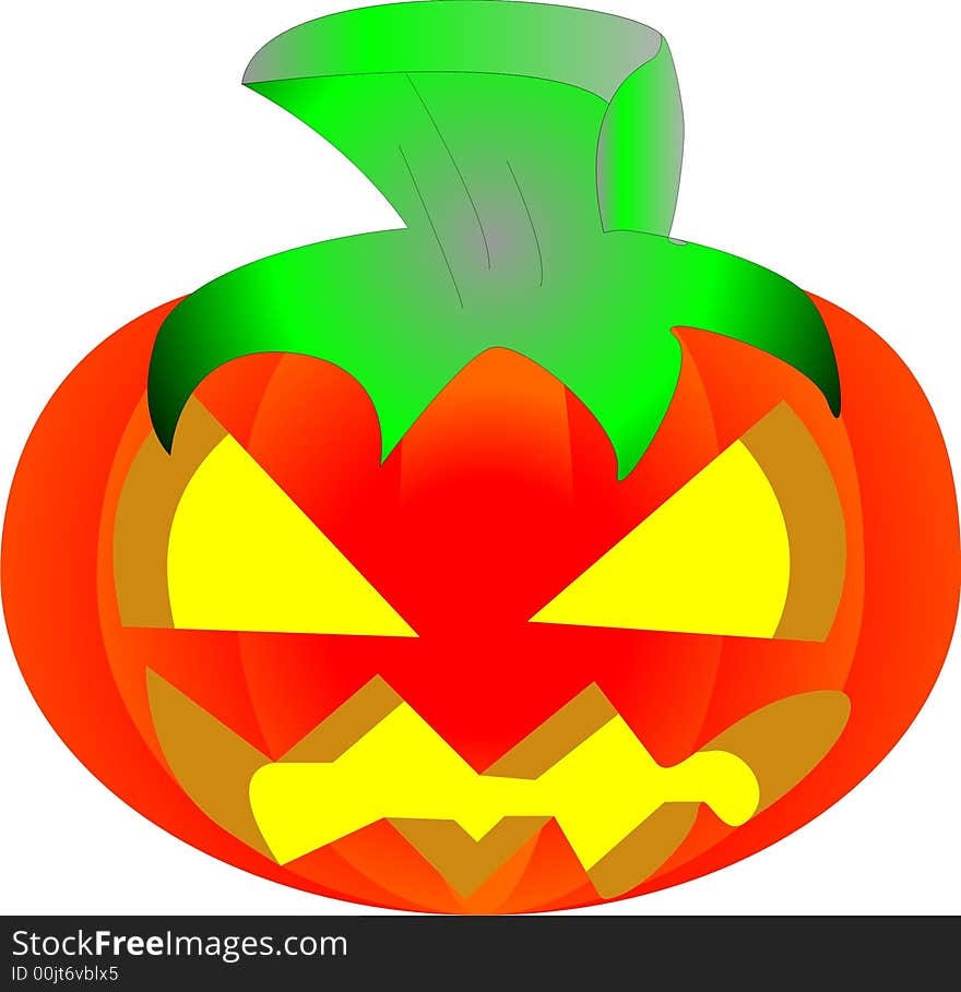 Halloween jack o lantern