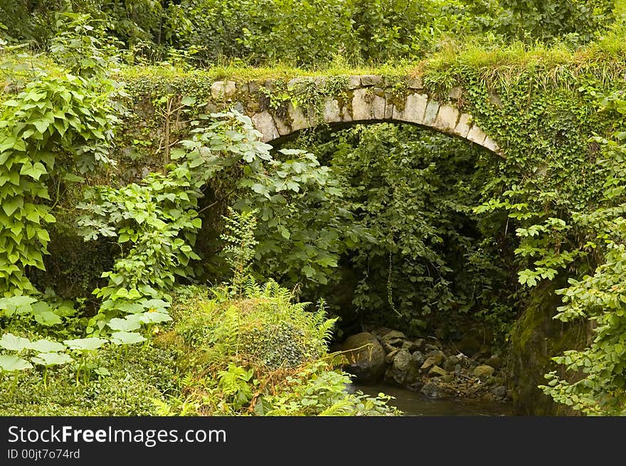 Old stone bridge at north east Turkey. Old stone bridge at north east Turkey