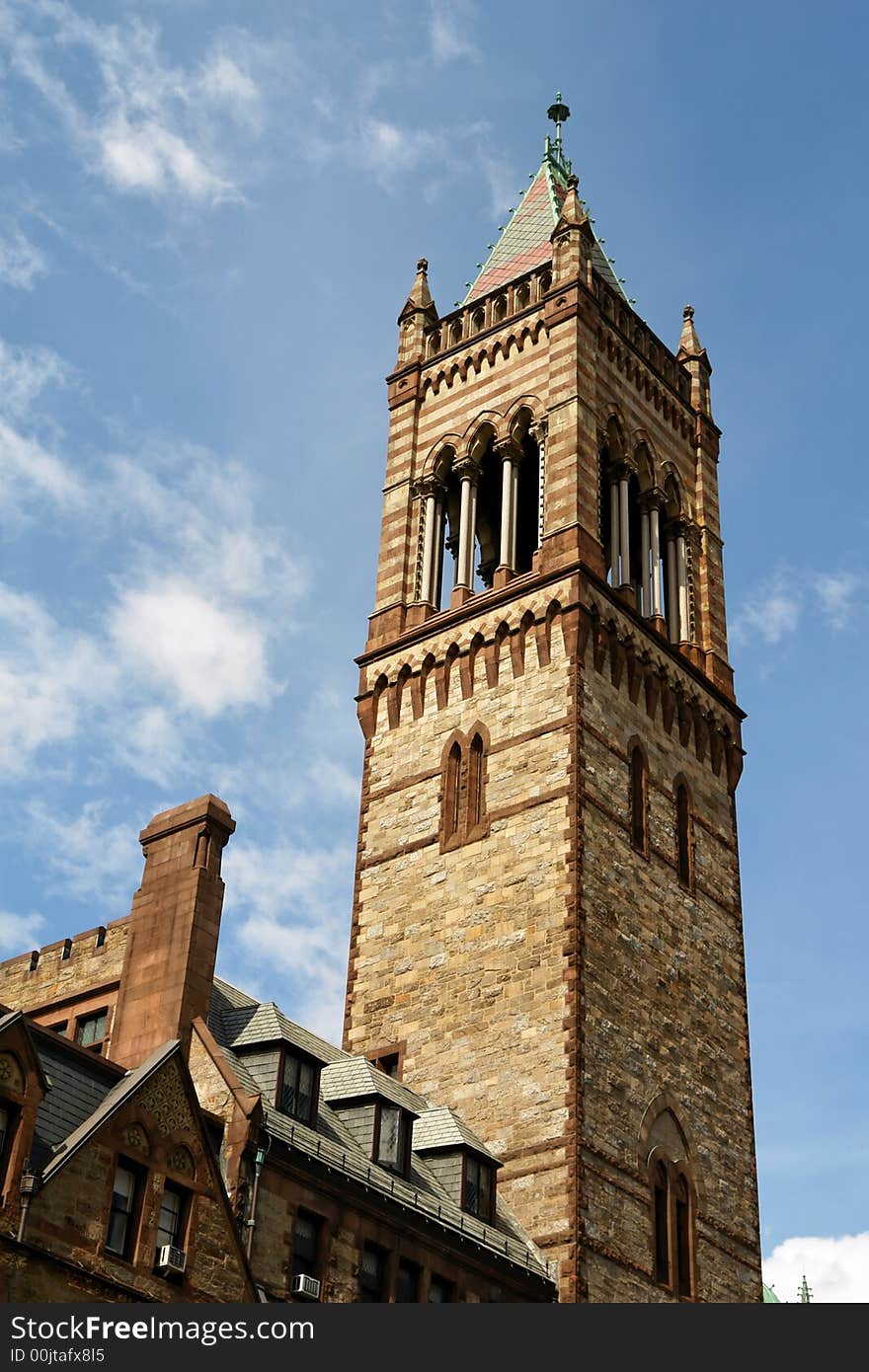 Intricate church steeple