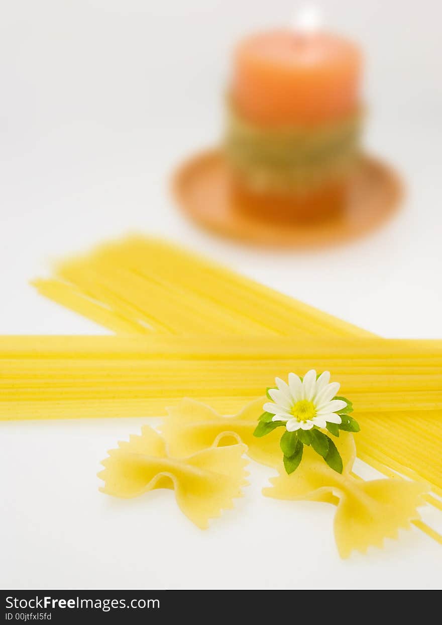 Noodles prepared for boiling