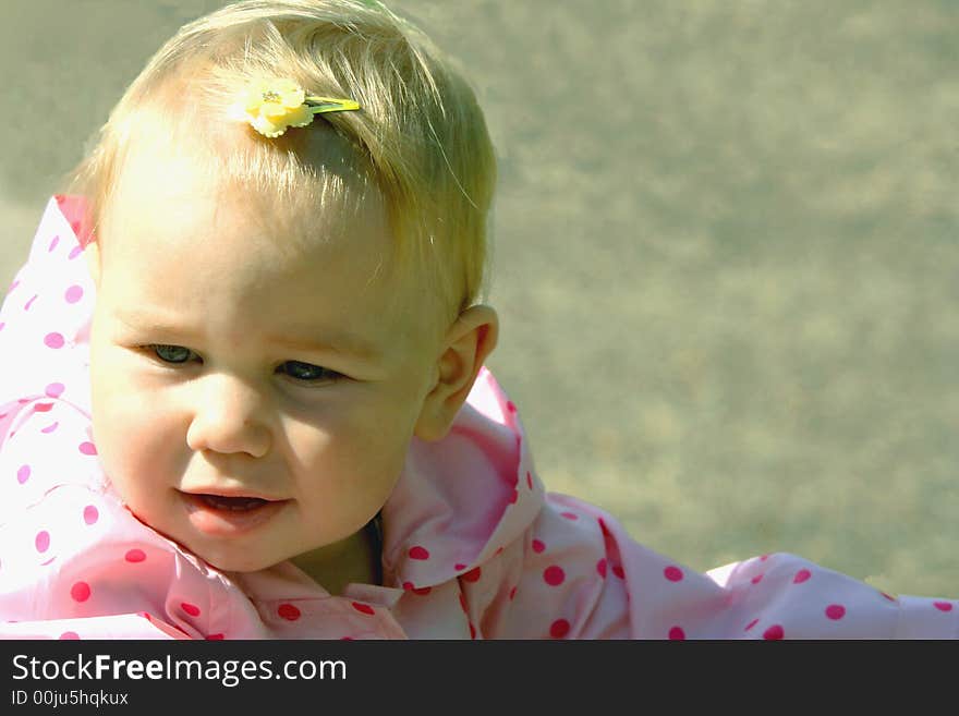 Baby With A Hair-pin