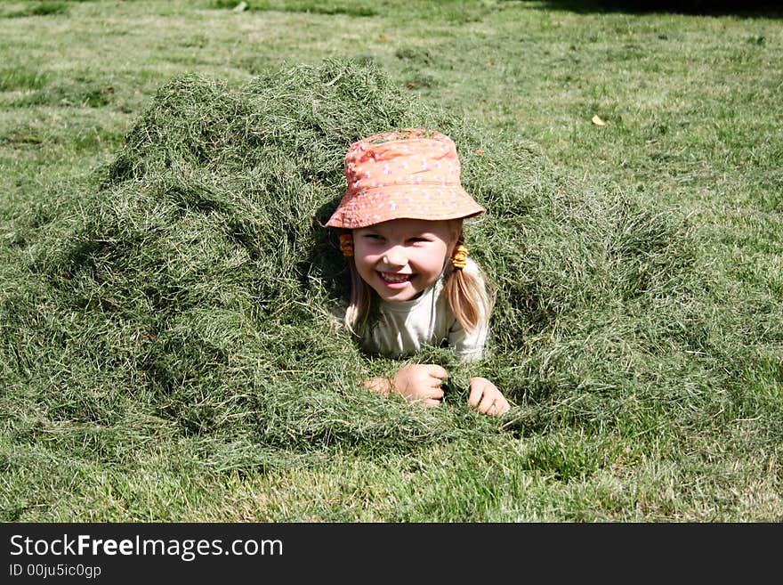 Girl in the grass