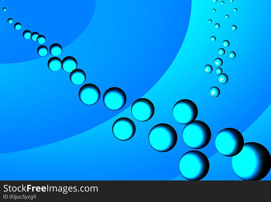 Abstract 3d picture with bubbles rising to the top. Abstract 3d picture with bubbles rising to the top