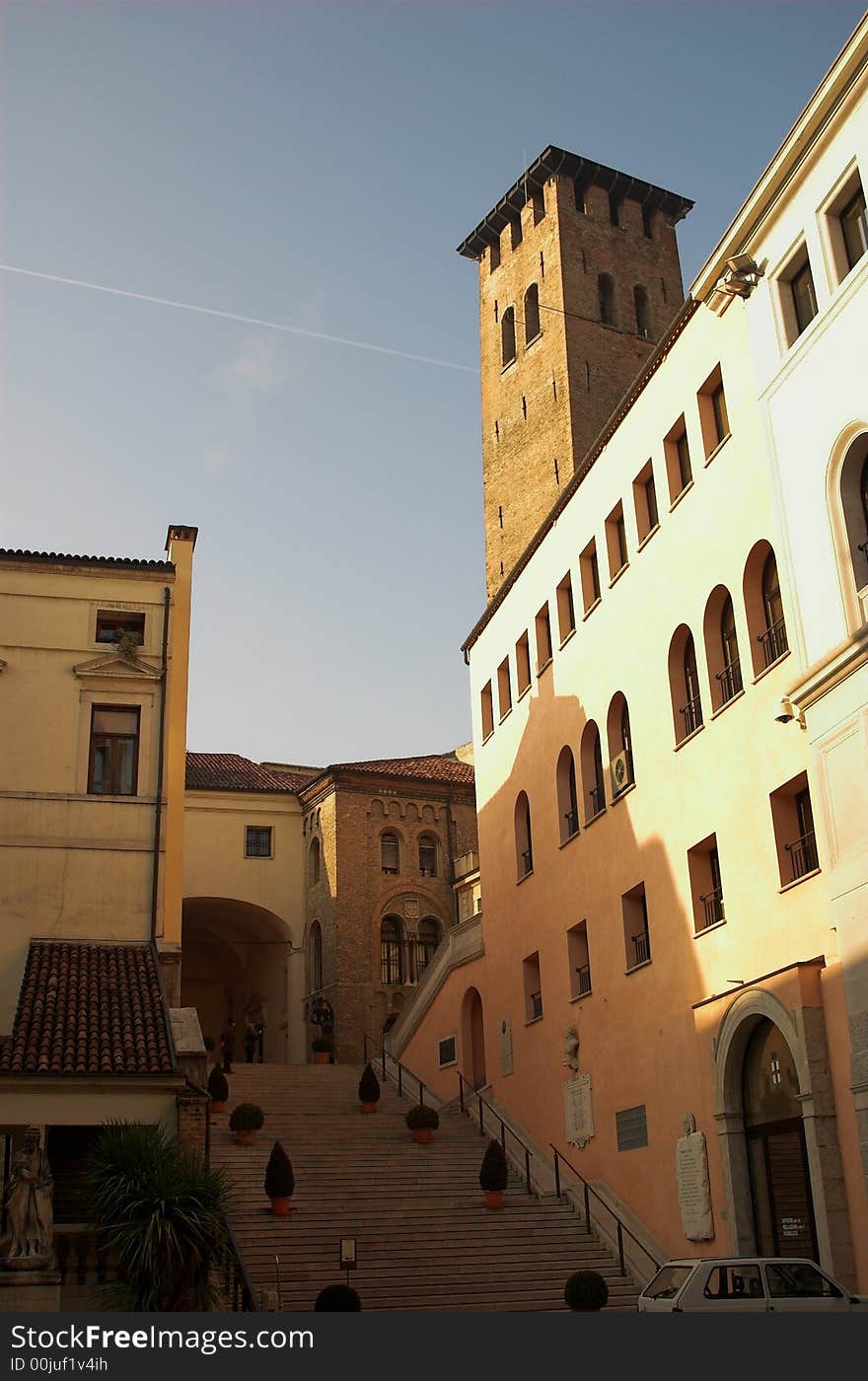 A view of Italian city landscape in Padova. A view of Italian city landscape in Padova