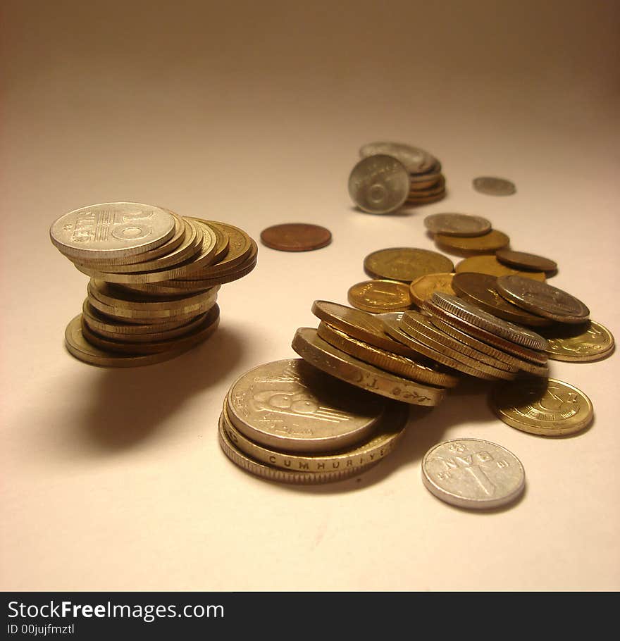 Coins of the different countries of the world. Coins of the different countries of the world