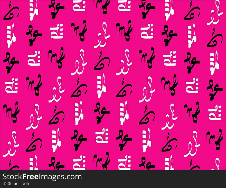 Abstract calligraph background