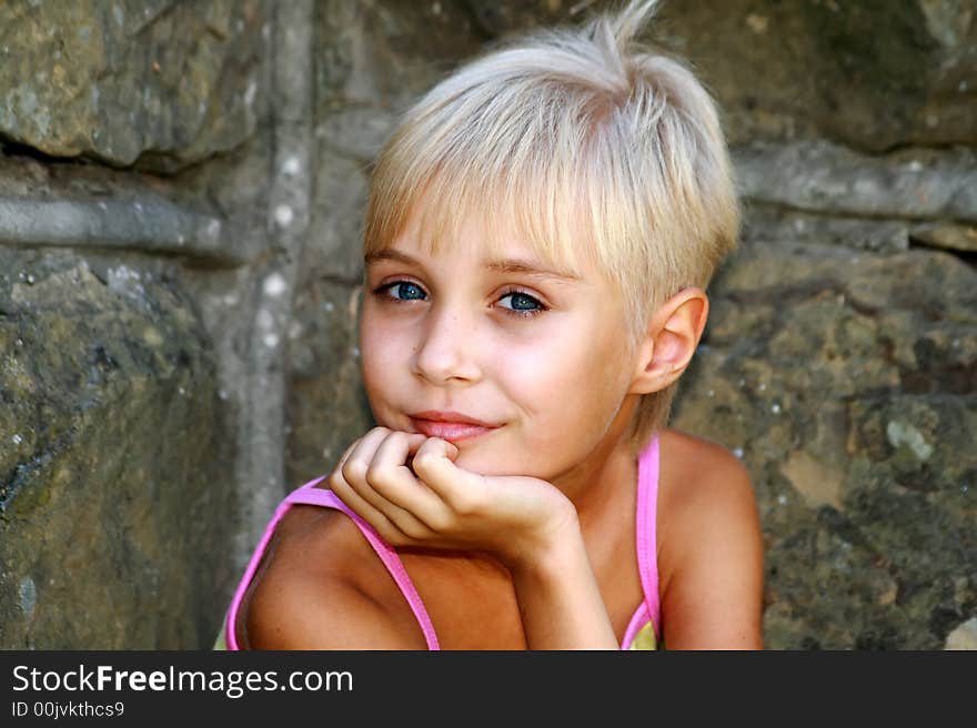 Summer vacation, childhood in park. Summer vacation, childhood in park