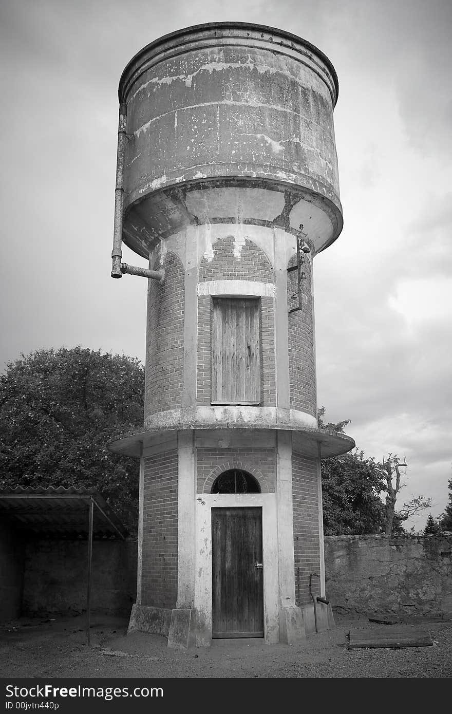 Old water tower in France