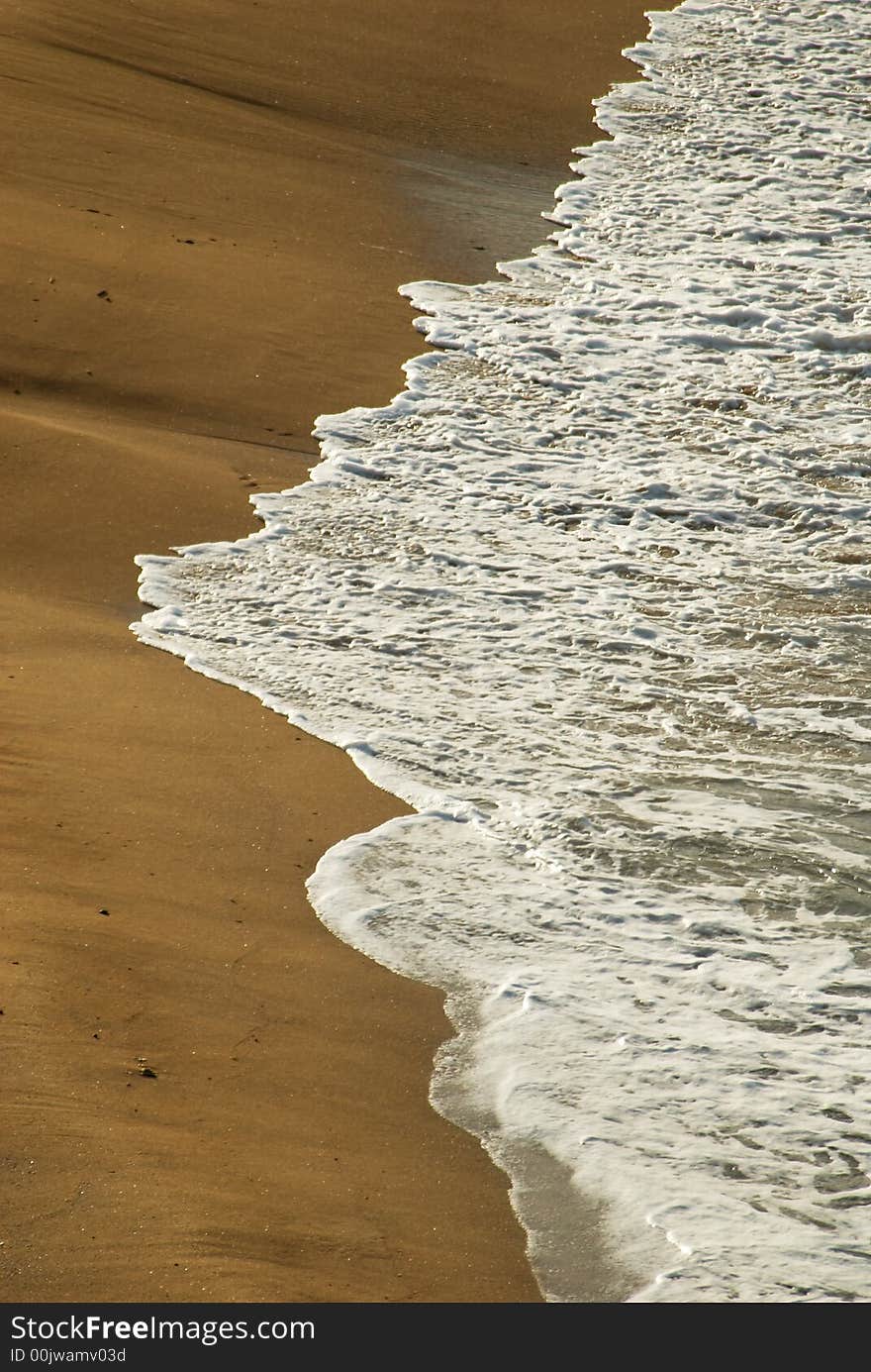 A deserted beach in Turkey. A deserted beach in Turkey