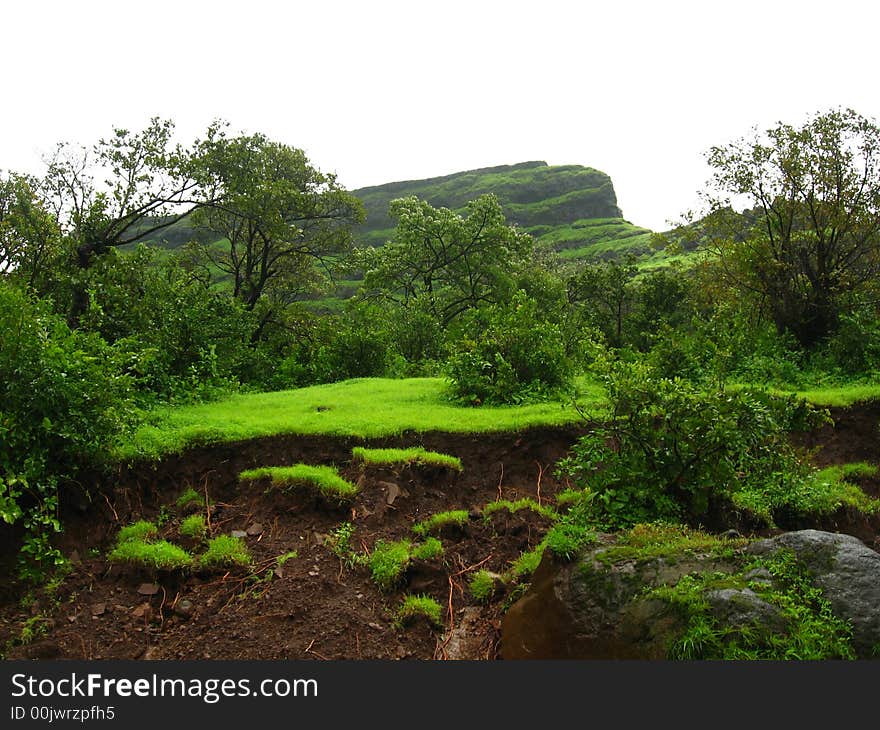 Dark Mountain Landscape