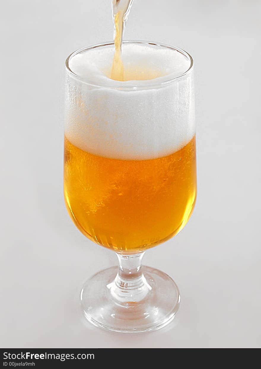 A glass of Turkish beer