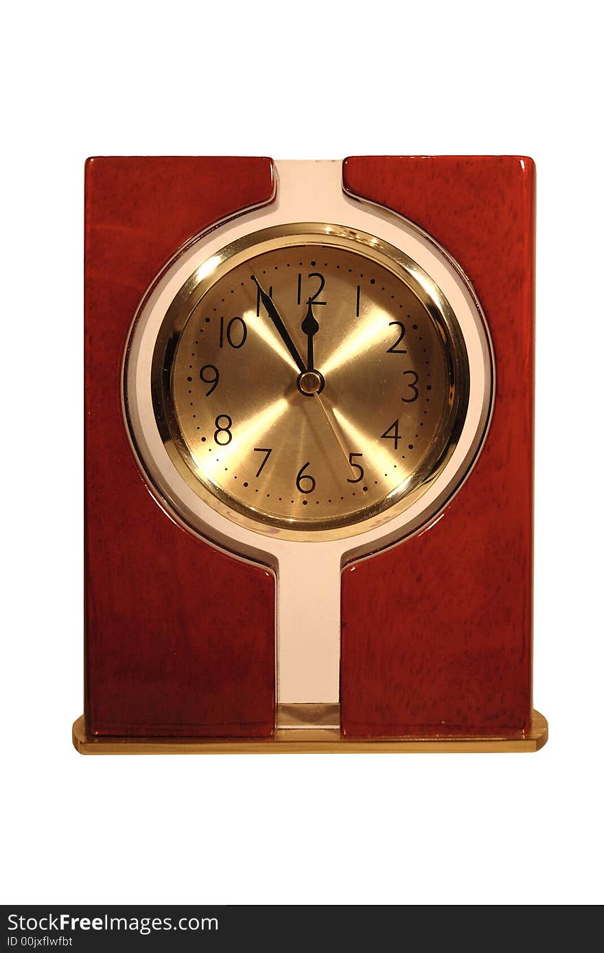 Red Wood Clock