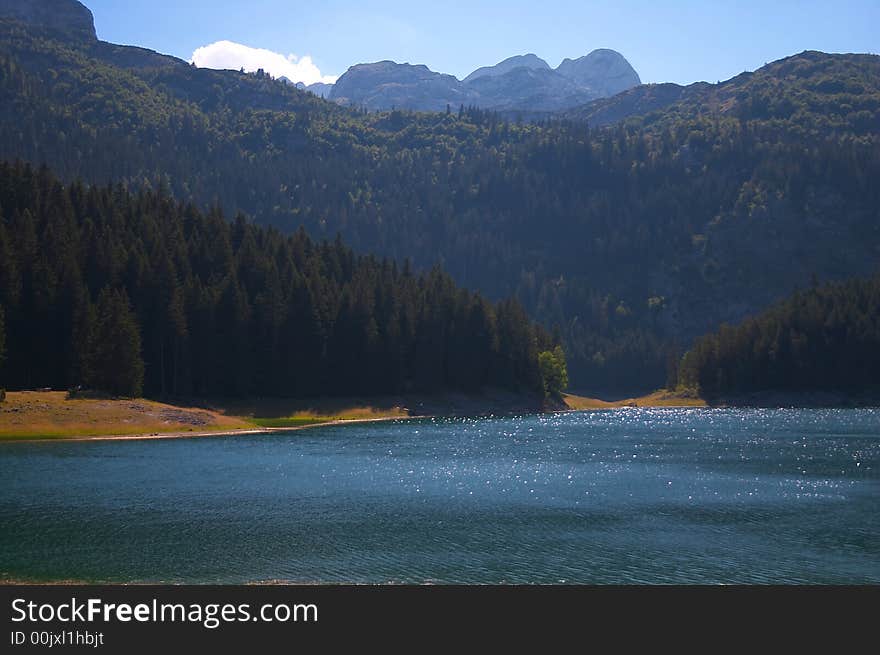 Black Lake on Durmitor mountain - Montenegro. Black Lake on Durmitor mountain - Montenegro