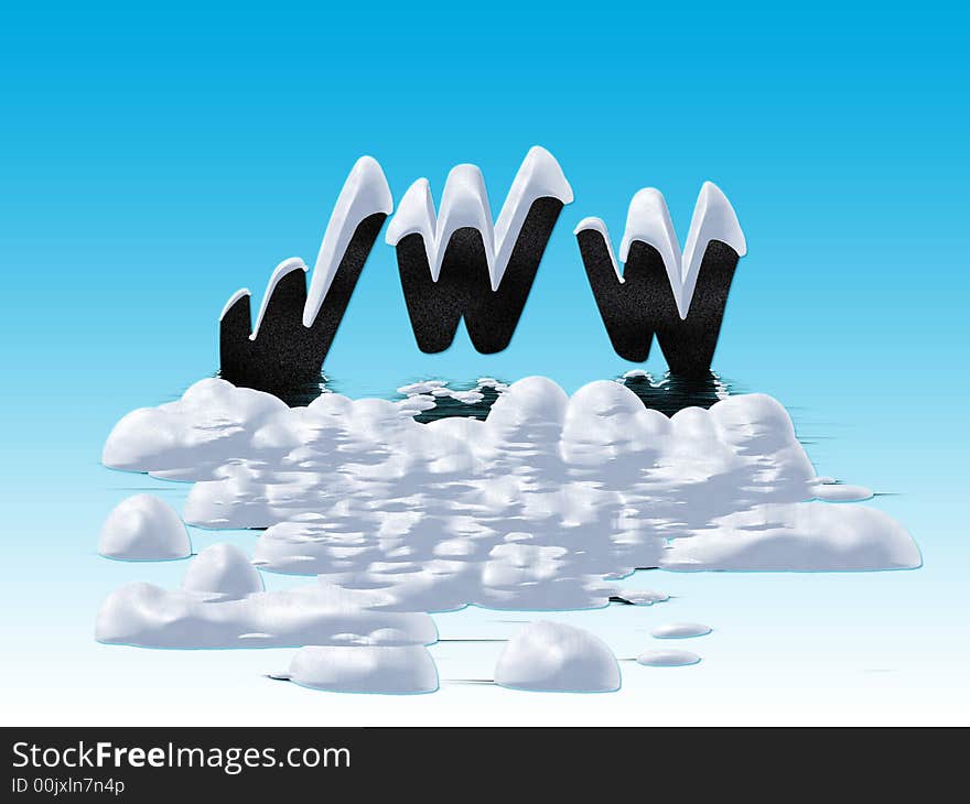 A www. illustration with blue and white background gradient snowy. A www. illustration with blue and white background gradient snowy