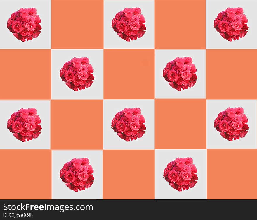 Red Roses Table Wallpaper