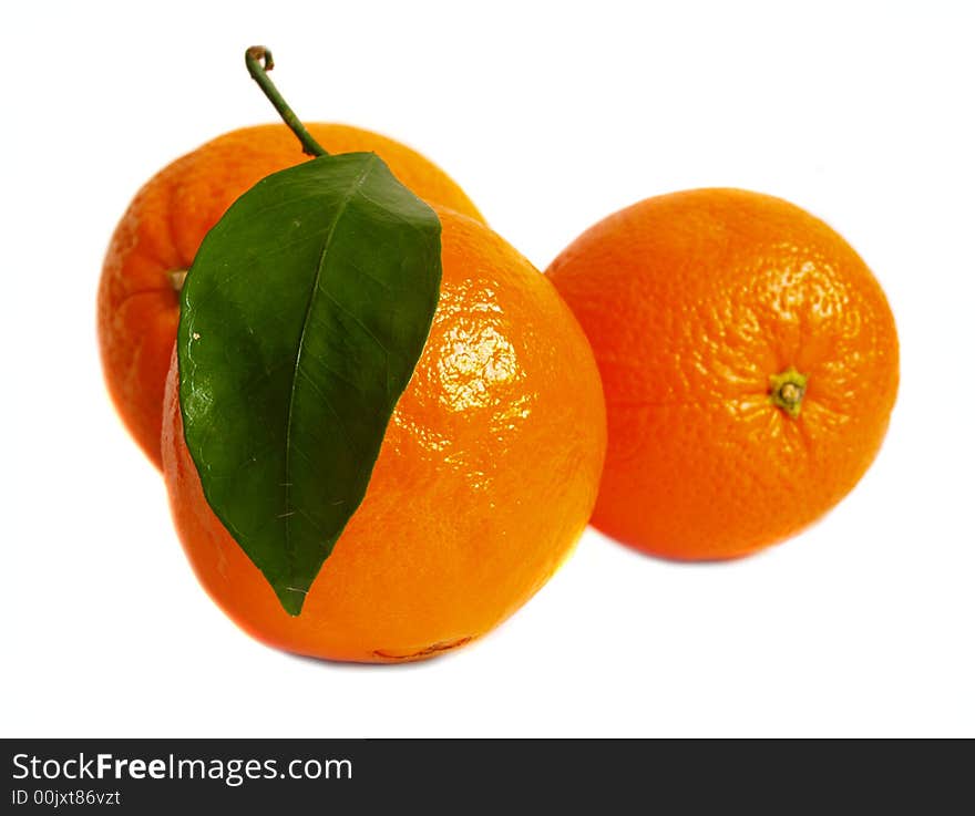 Orange isolated on a white background prepared. Orange isolated on a white background prepared