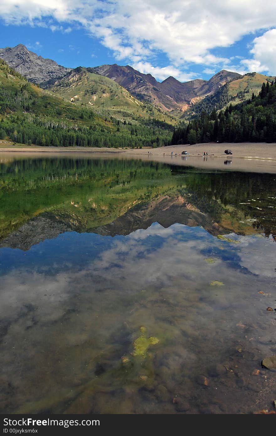 Silver Lake in Utah,U.S.A.