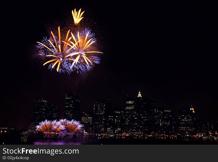 Fireworks in NYC 4th of July