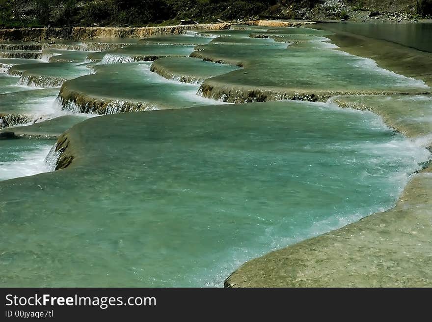 Natural terrance white water in southern china. Natural terrance white water in southern china