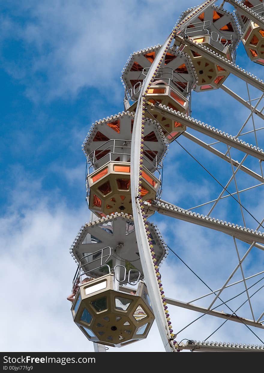 Ferris wheel in Dublin, Republic of Ireland