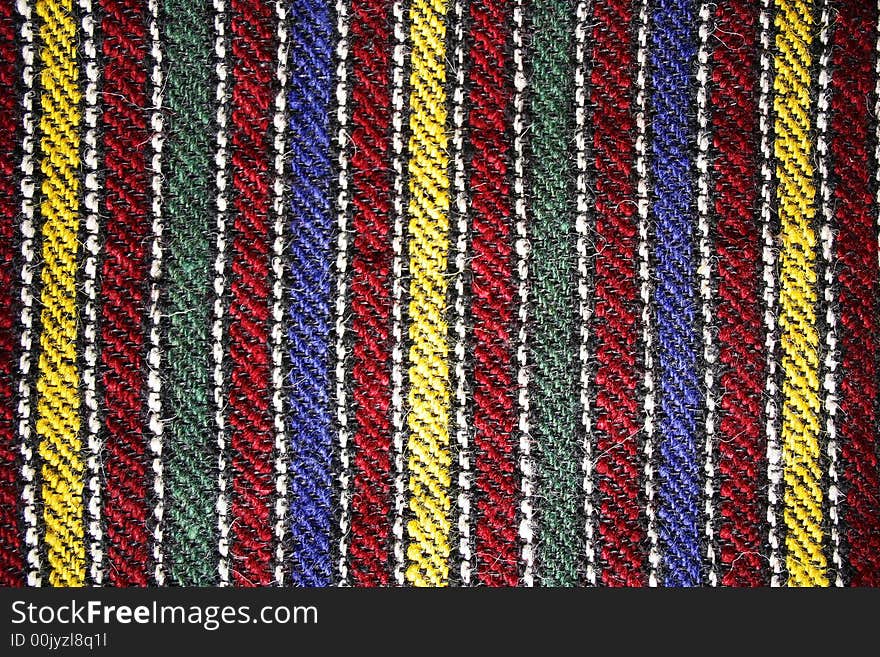 Close-up of a vintage plaid fabric