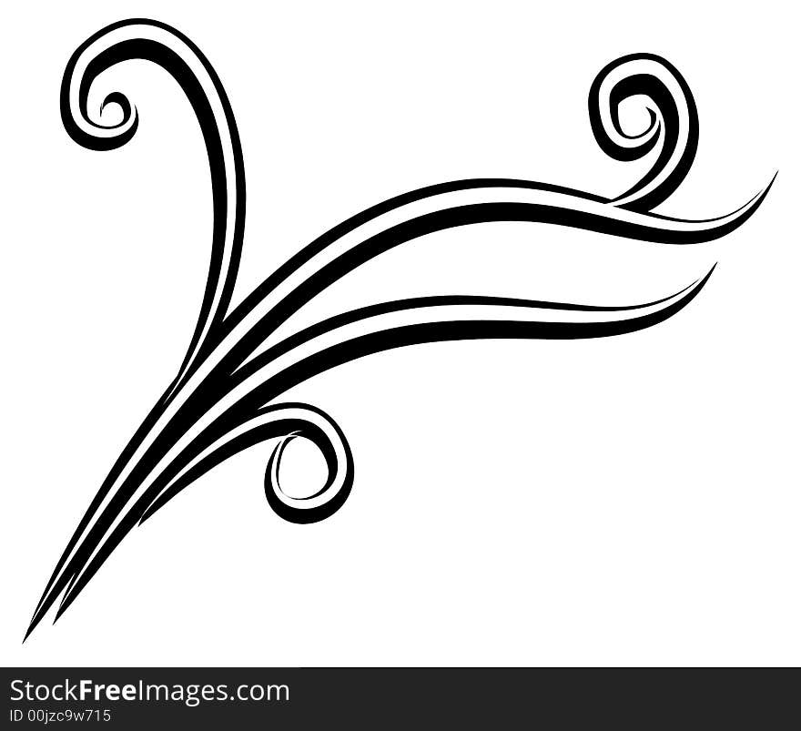 Decorative Black White Design