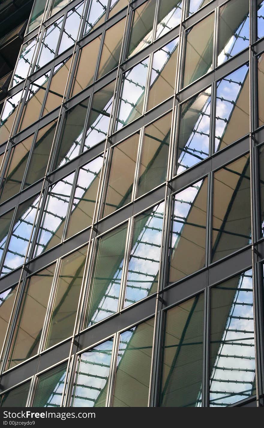 Architecture of modern office buildings at Potsdamer Platz in Berlin