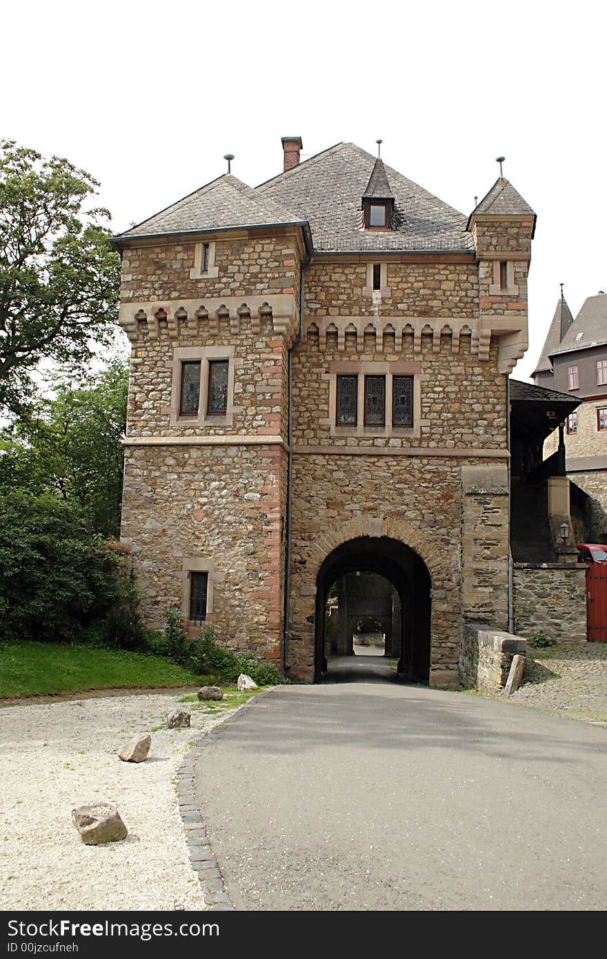 Castle in Braunsfels in Germany. Castle in Braunsfels in Germany