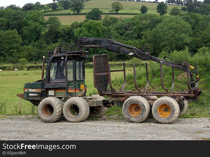 Old Log Carrying Truck