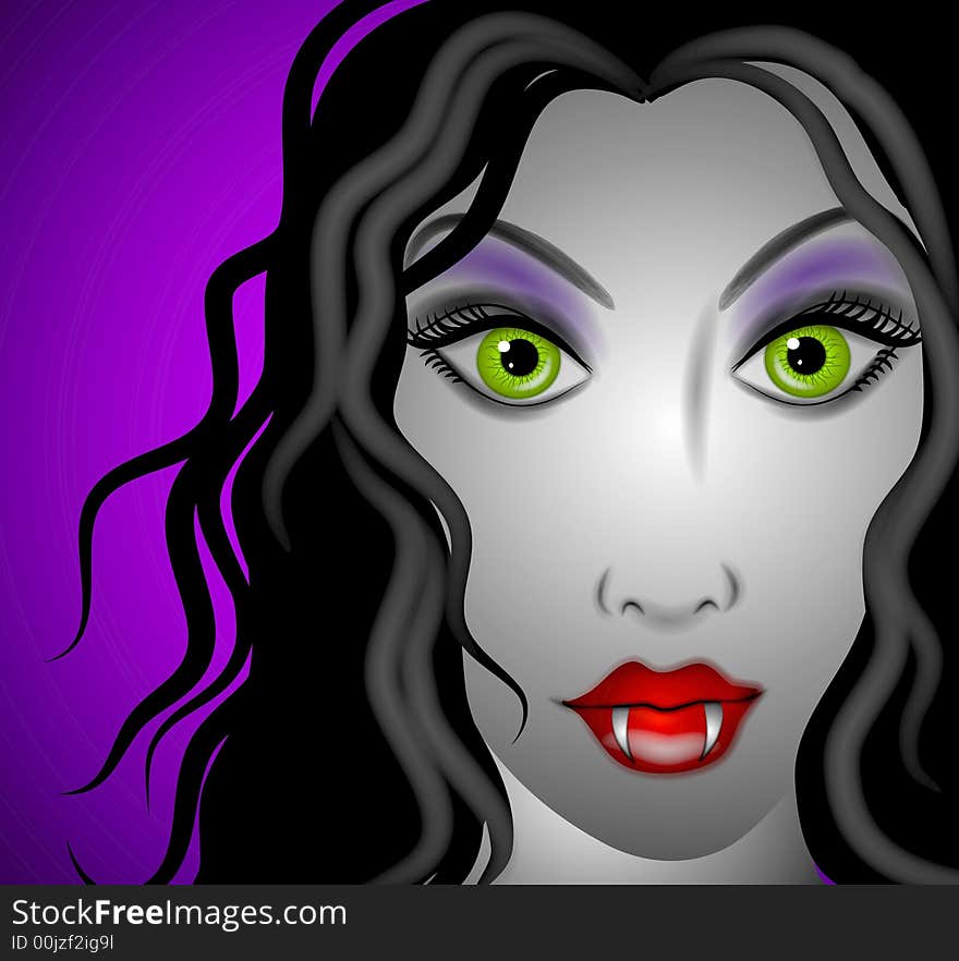 Female Vampire Face 2