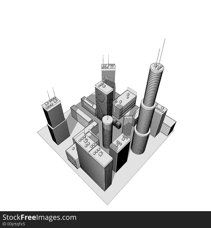 Skyscrapers - illustration