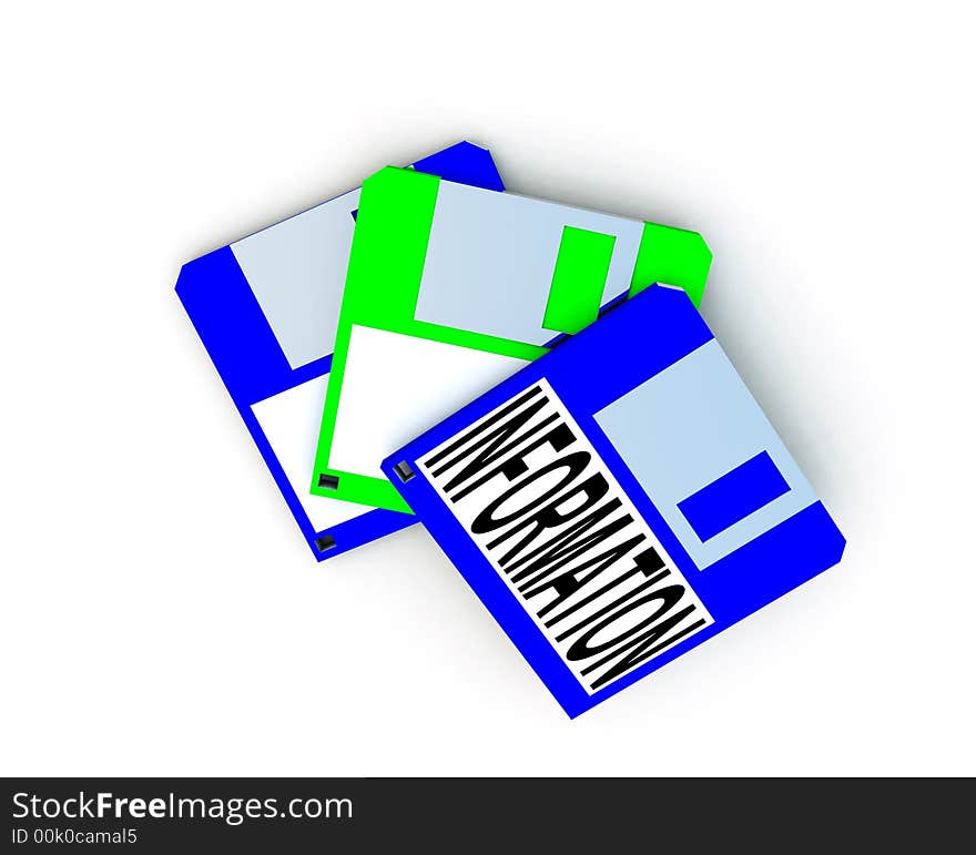 An image of an old style floppy discs. An image of an old style floppy discs.