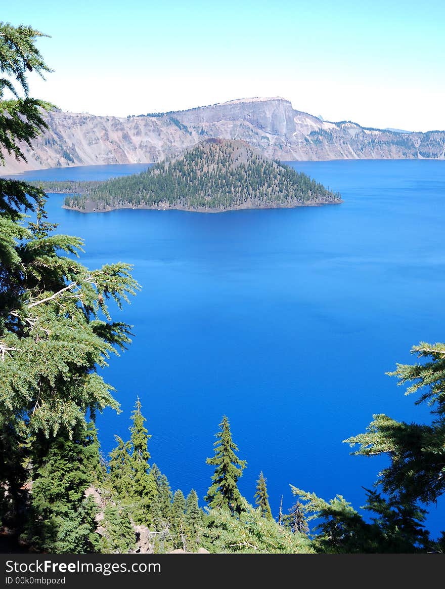 Wizard Island view from the rim