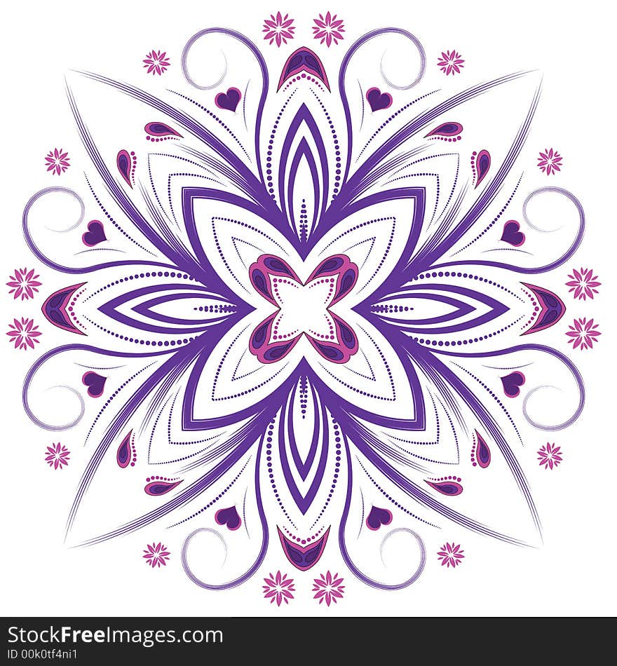 Abstract  floral design