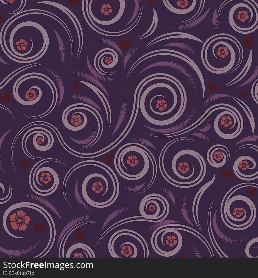 Beautiful abstract floral design. Beautiful abstract floral design