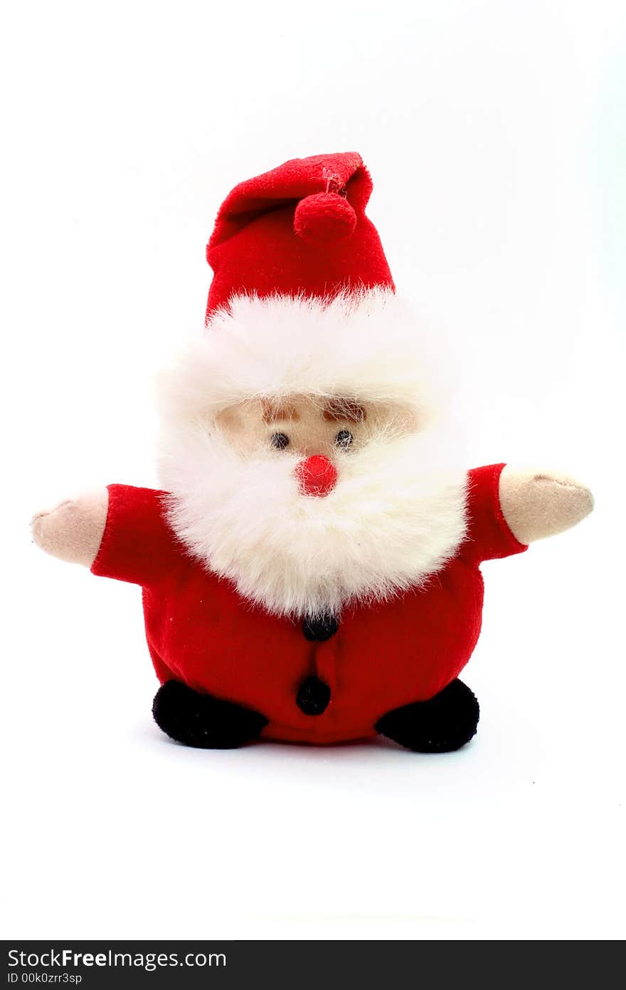 Santa Puppet On White