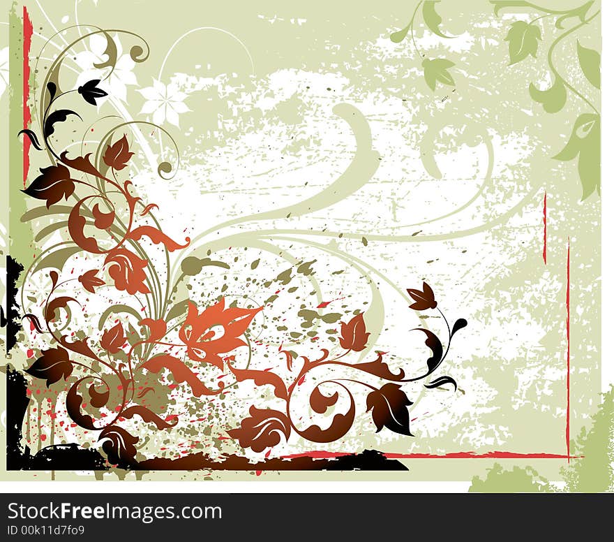 Floral background. Vector illustration for using in different ways. Floral background. Vector illustration for using in different ways