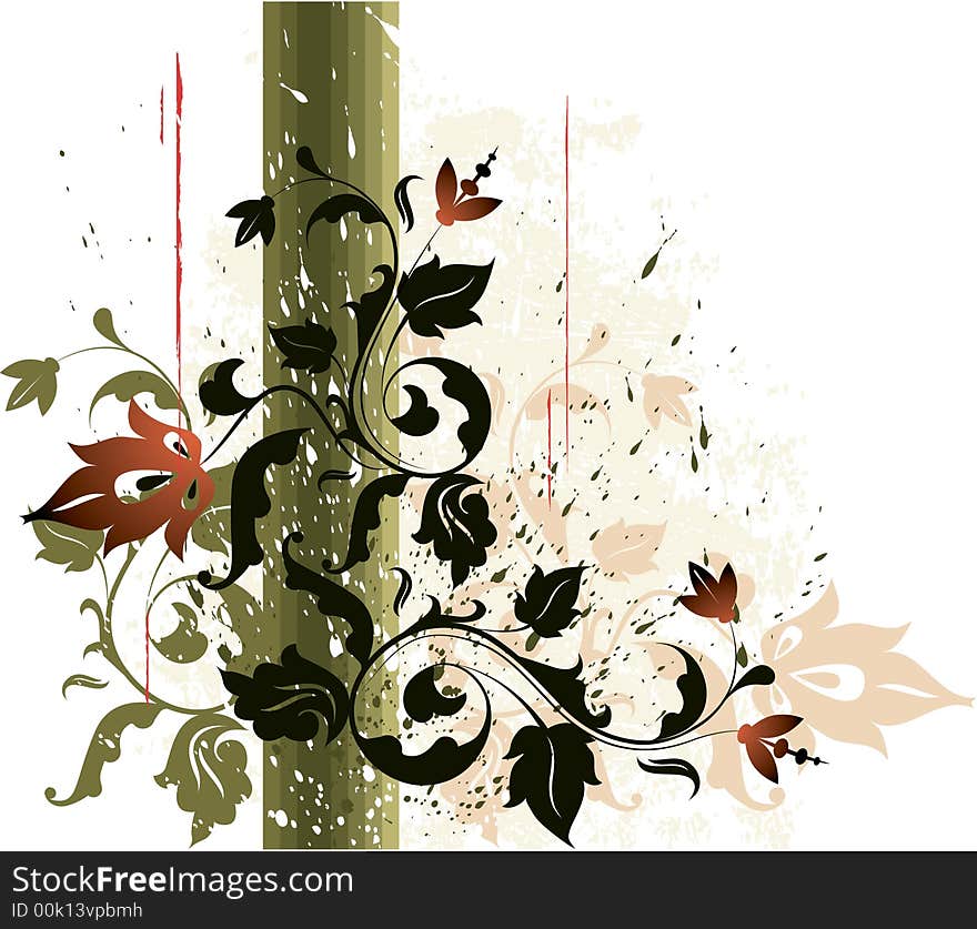 Floral background. Vector illustration for using in different ways. Floral background. Vector illustration for using in different ways