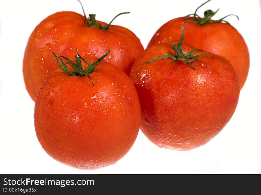 Red juicy tomatoes