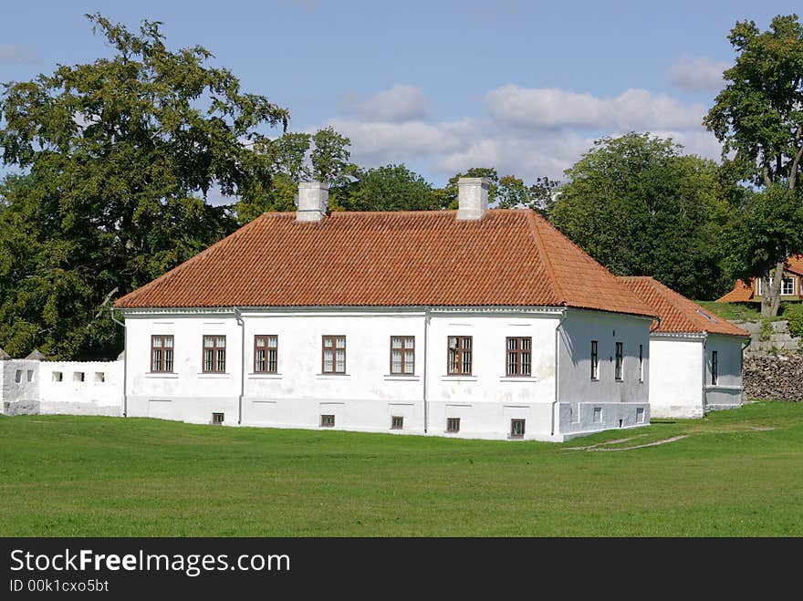 Old historycal archive building in Kuressaare Estonia. Old historycal archive building in Kuressaare Estonia.