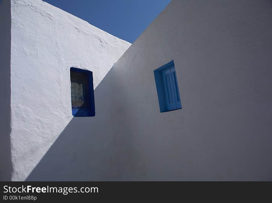 A typical greek colors house