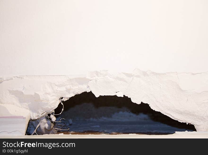 Hole on the ceiling