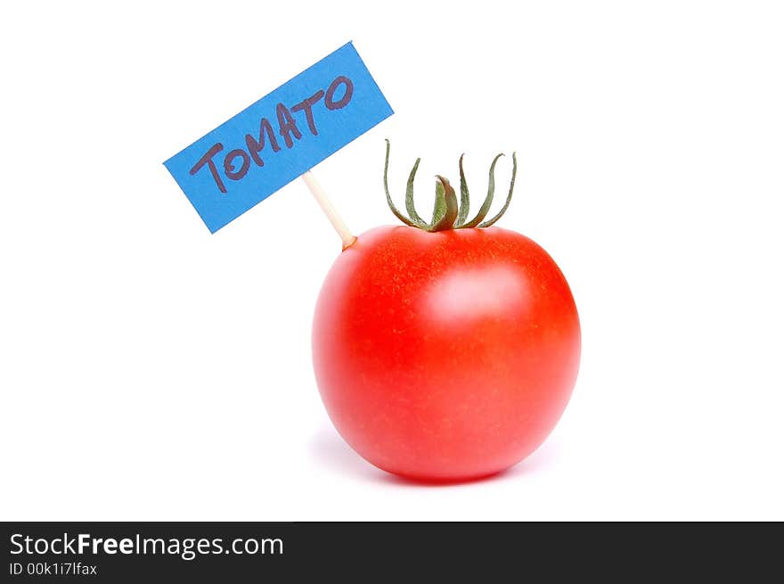 Red Tomato With Inscription