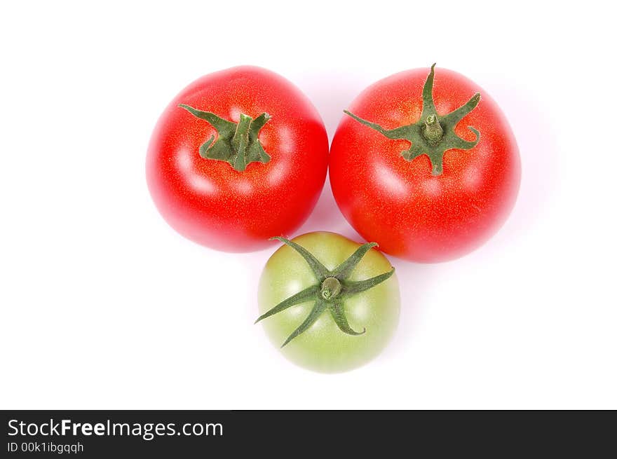 Red and green tomato