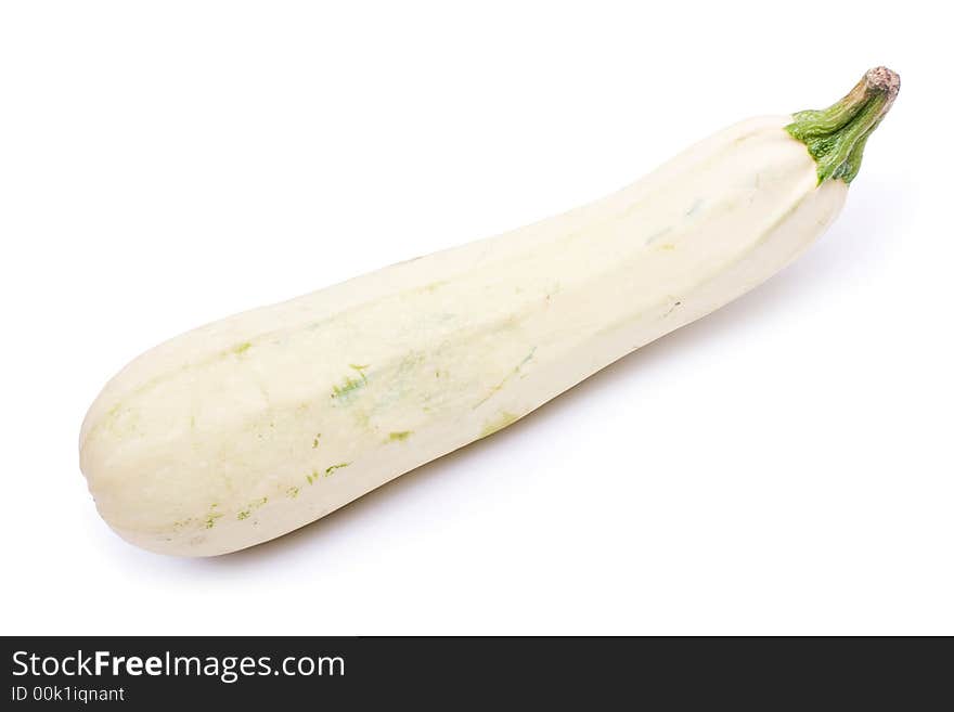 Image series of fresh vegetables on white background - marrow