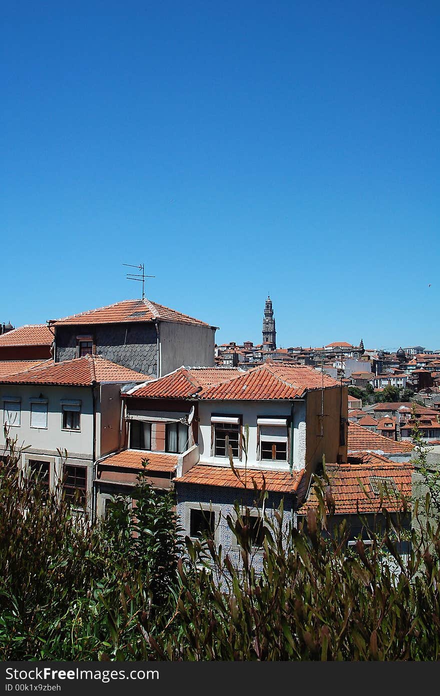 Panorama view from Oporto City