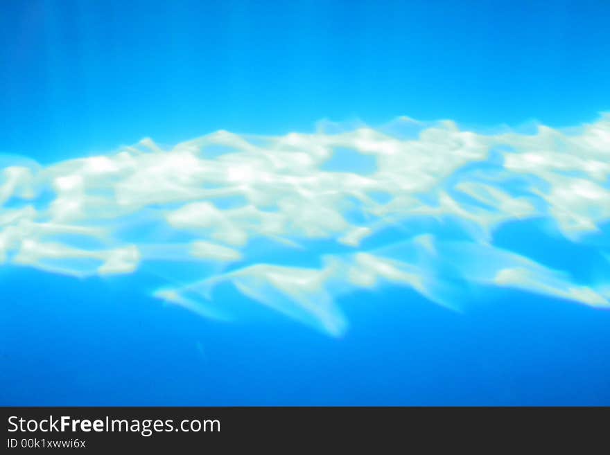 The sun’s rays on the bottom of a pool. The sun’s rays on the bottom of a pool.